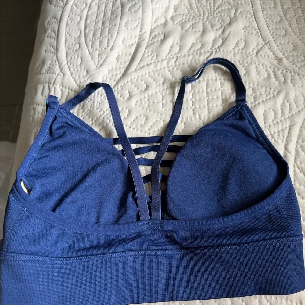 Victoria's Secret Sport Strappy Deep V Bralette - Royal Blue